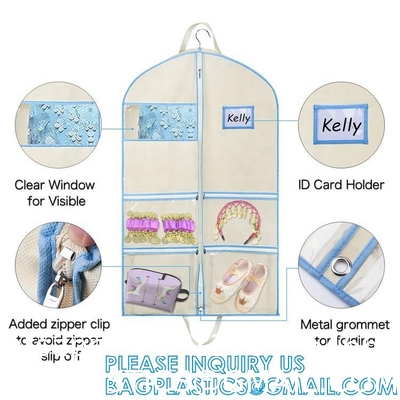 Custom Garment Bags For Children Folding Waterproof Carry On Garment Storage Bag RPET