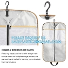 Gusseted Travel Garment Bag For Business, Foldable, Durable Thick Oxford Fabric Travel Suit Bag