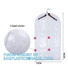 Clear Zippered Hanging Garment Covers Bags Suit Protector Cover Dress Bags Storage Bags For Clothes