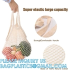 Organic Cotton String Washable Market Bag | Mesh Produce Bag, Fruits Vegetable Net Bag, Eco Net Bag