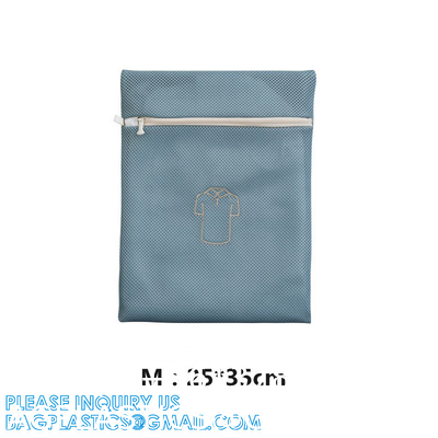 Eco-Friendly Travel Reusable Laundry Wash Bags, Lingerie Cloth Mesh nylon drawstring washable Laundry Bag