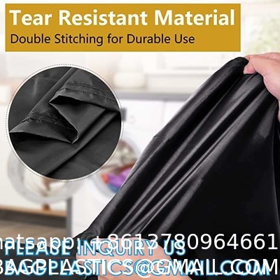 Recycle Zippered Foldable Laundry Bag Logo Extra Large Travel Laundry Bag with Handles and Drawstring Closure