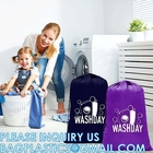 Recycle Zippered Foldable Laundry Bag Logo Extra Large Travel Laundry Bag with Handles and Drawstring Closure