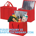 Insulated Pizza Delivery Bag Moisture Free For Catering Food Delivery, Restaurant, Cookouts Red picnic Bags
