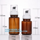 Serum Bottles, Fast Delivery Of 30ml 40ml Light Grey PET Plastic Bottle With Spray Pump, Dispenser In Stock