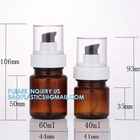 Serum Bottles, Fast Delivery Of 30ml 40ml Light Grey PET Plastic Bottle With Spray Pump, Dispenser In Stock