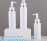 Shampoo Pump Bottle, Luxury Silver Cosmetic Packaging Face Cream Serum Essence Lotion Dispenser Pump Bottle