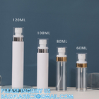 Foaming Dispenser Bottle, Travel Spray Bottle Container Cosmetics Bottle Transparent Dry Powder Spray Bottle