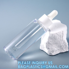 Glass Dropper Plastic Serum Bottle Essence 20ml 30ml 50ml, Tincture Bottles, Essential Oils, Travel Storage