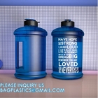 Gallon Water Bottle With Time Marker BPA Free, Motivational Large Water Jug Leak Proof Huge Water Container