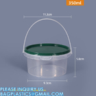 Heavy Duty Round Square Handle Bucket for Paint Chemical Ice Food Flowers, container barrel with handle