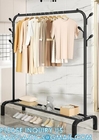 Clothes Rack, Garment Rack, Clothing Rack for Hanging Clothes, Drying Rack Hanger, Steel Frame, Mesh Storage Shelf