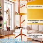 Modern Solid Wood or Steel Creative Living Room, Coat Rank Stand, Floor Clothes Hangers Wooden Coat Racks