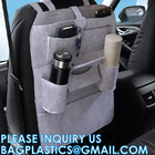 Car Backseat Organizer With Table Holder, Storage Pockets Seat Back Protectors Kick Mats For Kids Toddlers