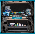 Trunk Organizer Foldable Car Storage Boxes Car Storage Bag, Organizer Multi-Compartment Collapsible Trunk storage