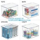 Storage Organizer Box Containers, Acrylic Box With Lock, Toy Display Case Box, Lucite Storage Box Container