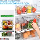 Fridge Tray Drawer Organizer Pull Out Refrigerator, Food Storage Boxes Stackable Home Kitchen Vegetable Storage