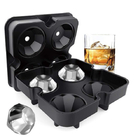 Silicone Ice Cube Molds With Removable Lids Reusable And BPA Free For Whiskey, Cocktail, Stackable Flexible Safe Ice