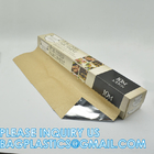 Parchment Baking Paper Lined Foil, Insulated Foil Sandwich Wrap Sheet, Aluminum parchment backed baking paper lined