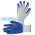 Custom Nitrile Coating Firm Grip Work GlovesNitrile Work Gloves Cotton Shell Coated Safety Work Gloves