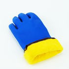 Grip Grain Finish Hand Pvc Heavy Duty Industrial Safety Working Gloves Cotton Liner Orange Full Coated Pvc Dip Gloves