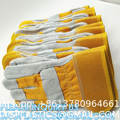 Heavy Duty Leather Welding Working Gloves, Palm safety Gloves, suede finish, cowhide, Cut Resistant, Driver Gloves