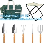 Garden Tools Set 10 Pieces, Gardening Hand Tools And Essentials Kit Include Weeder Rake Shovel Trowel And More