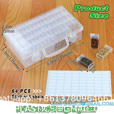 Plastic Seed Storage Box, Seeds Storage Organizer Container, Flower Seeds,Vegetable Seeds, Clover Seeds, Basil Seeds