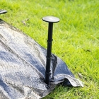 Staples Stakes Anchors Rustproof for Holding Down Landscape Fabric Lawn Edging,Tents, Game Nets and Rain Tarps Black