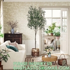 Artificial Olive Tree 6ft Tall Fake Potted Olive Silk Tree with Planter Large Faux Olive Branches and Fruits