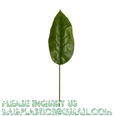 Kinds Artificial Palm Leaves Tropical Fake Leaves, Monstera Leaf Faux Leaves Party Table Decoration Wedding Birthday