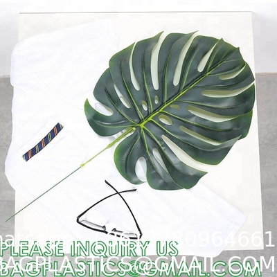 Kinds Artificial Palm Leaves Tropical Fake Leaves, Monstera Leaf Faux Leaves Party Table Decoration Wedding Birthday