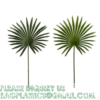 Kinds Artificial Palm Leaves Tropical Fake Leaves, Monstera Leaf Faux Leaves Party Table Decoration Wedding Birthday