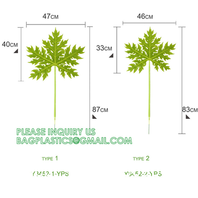 Kinds Artificial Palm Leaves Tropical Fake Leaves, Monstera Leaf Faux Leaves Party Table Decoration Wedding Birthday