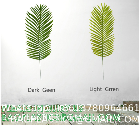Kinds Artificial Palm Leaves Tropical Fake Leaves, Monstera Leaf Faux Leaves Party Table Decoration Wedding Birthday
