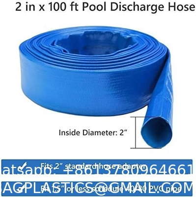 PVC Lay Flat Pump Discharge Hose With Aluminum Camlock C & E Fittings, Cam Lock Fitting Type F included, Heavy Duty