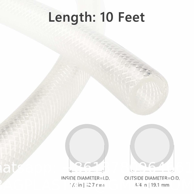 Silicone Tubing, 20 FT Food Grade Water Hose Silicone Tube, Soft Clear Aquarium Safe Silicone Tubing High Temperatur