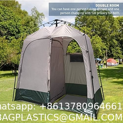 Shower Shelter – Giant Portable Outdoor Pop UP Camping Shower Tent Enclosure – Changing Room – 2 Rooms – Instant