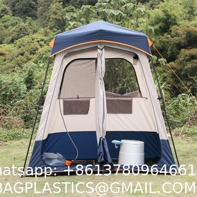 Shower Shelter – Giant Portable Outdoor Pop UP Camping Shower Tent Enclosure – Changing Room – 2 Rooms – Instant
