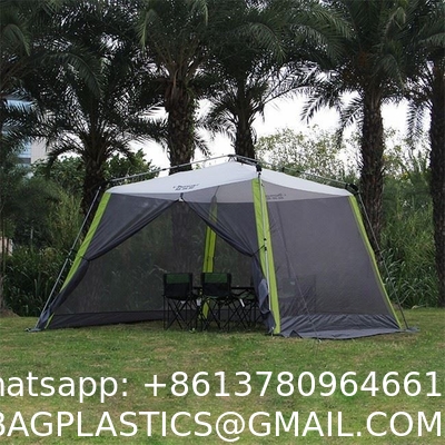 210d Oxford Easy Pop Up Canopy, Outdoor Screen Tent with Mesh Mosquito Netting Side Walls for Camping Picnic Party