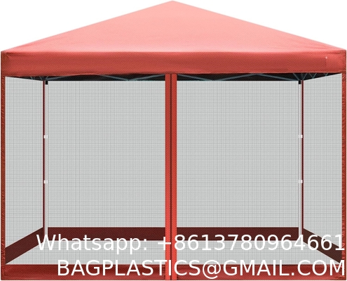 210d Oxford Easy Pop Up Canopy, Outdoor Screen Tent with Mesh Mosquito Netting Side Walls for Camping Picnic Party