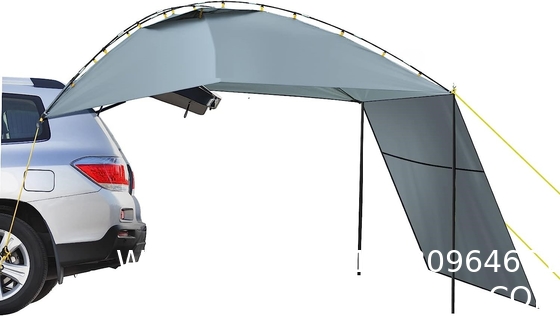 Waterproof Car Awning Sun Shelter, Portable Auto Canopy Camper Trailer Sun Shade for Camping, SUV, Outdoor, Beach Army