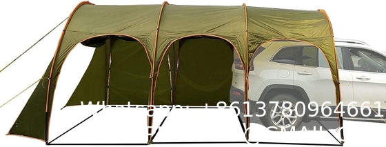 Waterproof Car Awning Sun Shelter, Portable Auto Canopy Camper Trailer Sun Shade for Camping, SUV, Outdoor, Beach Army