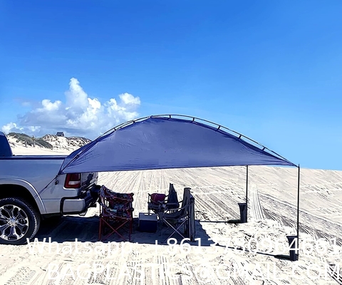 Waterproof Car Awning Sun Shelter, Portable Auto Canopy Camper Trailer Sun Shade for Camping, SUV, Outdoor, Beach Army
