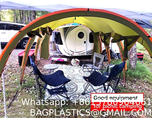 Waterproof Car Awning Sun Shelter, Portable Auto Canopy Camper Trailer Sun Shade for Camping, SUV, Outdoor, Beach Army
