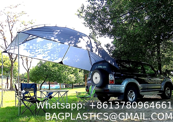 Waterproof Car Awning Sun Shelter, Portable Auto Canopy Camper Trailer Sun Shade for Camping, SUV, Outdoor, Beach Army