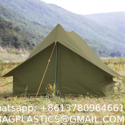 Outdoor Camping Retro Tent, Luxury Glamping Tent Waterproof Canvas Tents for Family Camping Outdoor Hunting Party