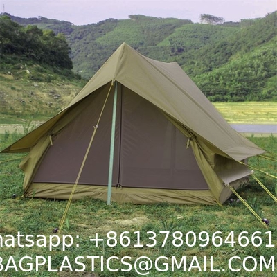 Outdoor Camping Retro Tent, Luxury Glamping Tent Waterproof Canvas Tents for Family Camping Outdoor Hunting Party
