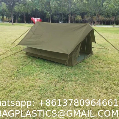 Outdoor Camping Retro Tent, Luxury Glamping Tent Waterproof Canvas Tents for Family Camping Outdoor Hunting Party