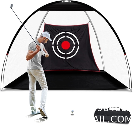 Golf Hitting Cage Practice Aid For Outdoor, Golf Practice Net, Hitting Aids Nets, Portable Golf Impact Nets Cages